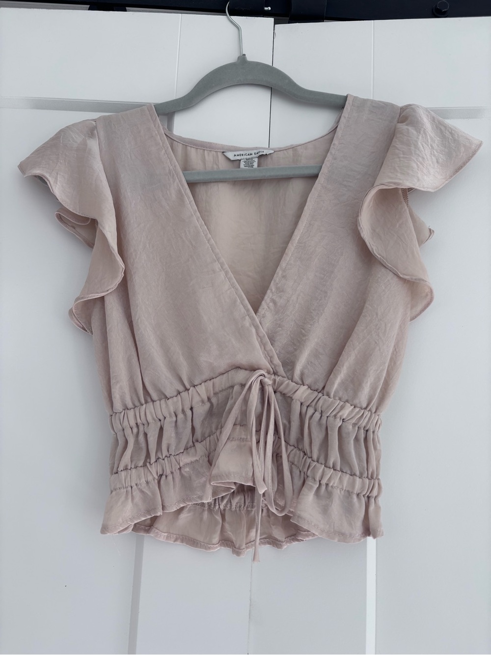 American eagle satin blouse